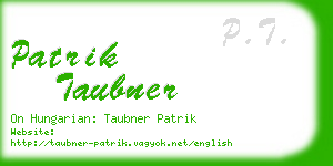 patrik taubner business card